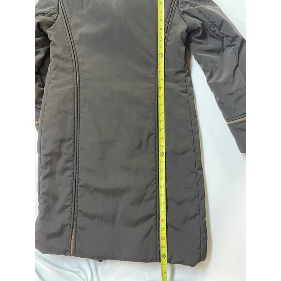 Sportmax Coat Womens Size 4 Dark Brown Suede Accents Max Mara - Picture 10 of 11